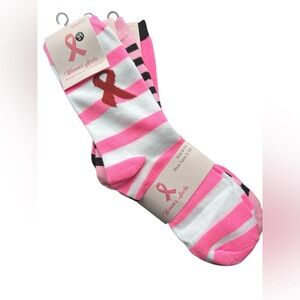 Socks 3-pack Breast Cancer Awareness Women’s Size 9-11